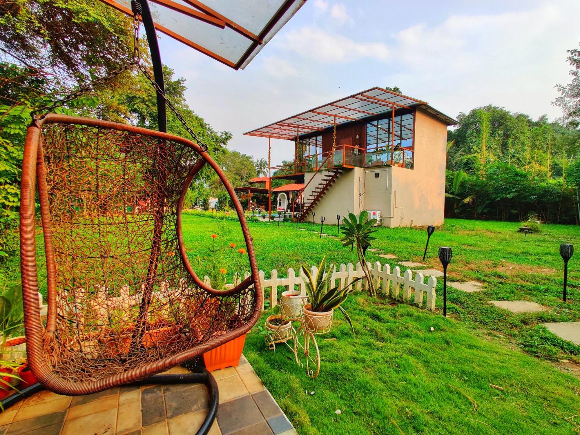 Crystal Springs Villa - A Picture-Perfect Retreat W Pool, Hammock, Gazebo Karjat Exterior photo