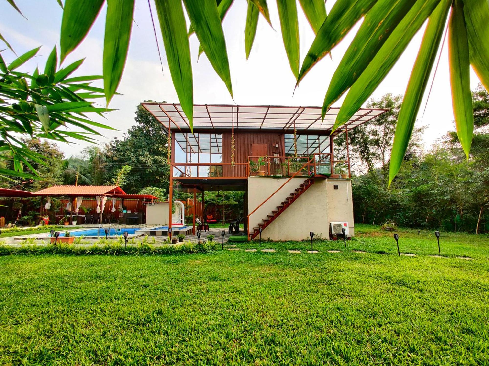 Crystal Springs Villa - A Picture-Perfect Retreat W Pool, Hammock, Gazebo Karjat Exterior photo