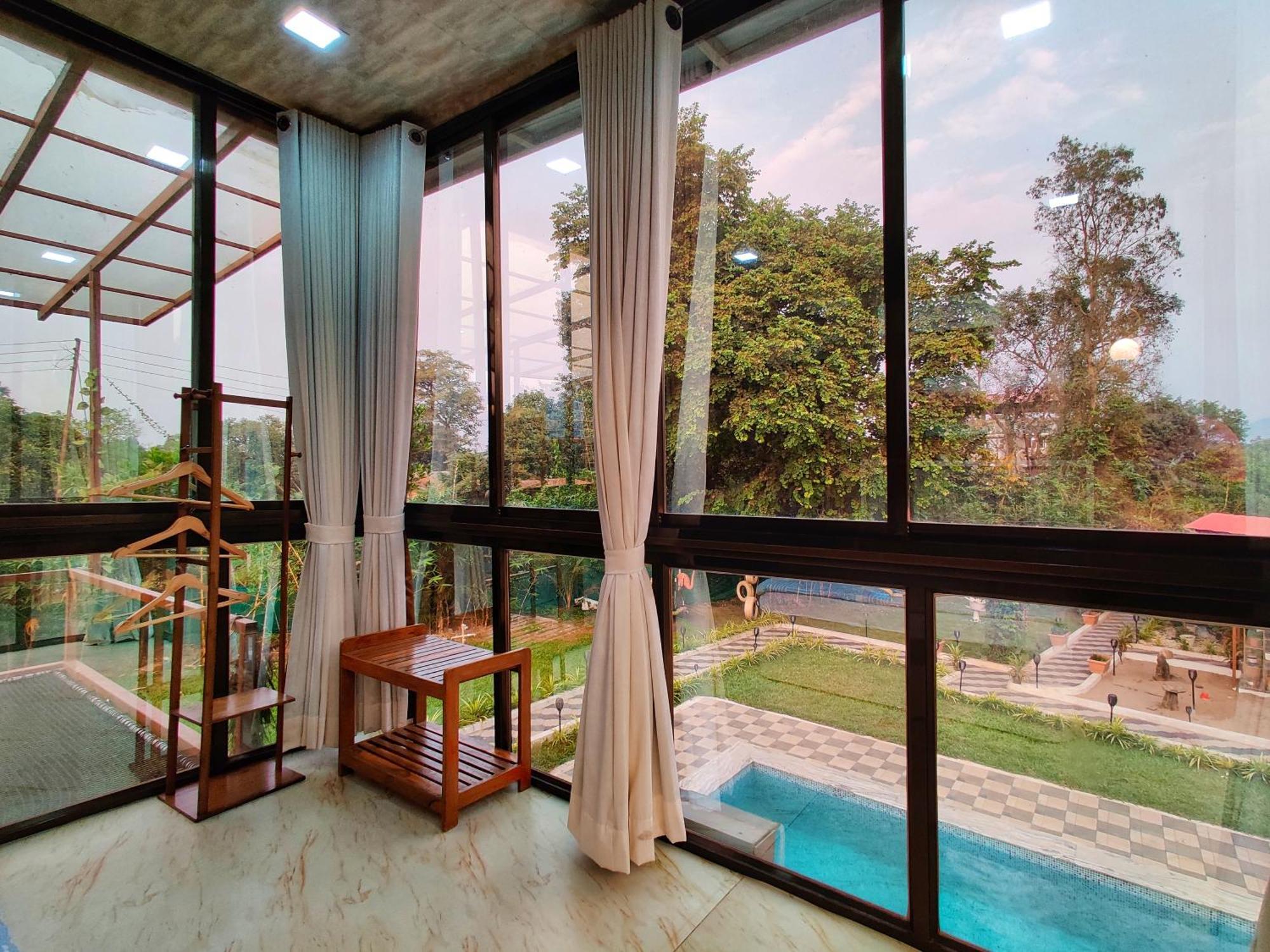 Crystal Springs Villa - A Picture-Perfect Retreat W Pool, Hammock, Gazebo Karjat Exterior photo